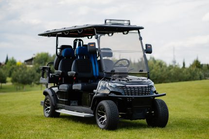 Гольф-кар пассажирский TRAVELPARK 4+2 (6-х местные) ЧЕРНЫЙ