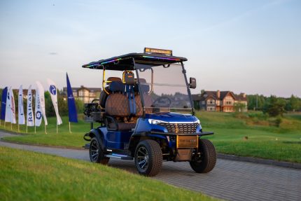 Гольф-кар пассажирский TRAVELPARK 2+2 (4-х местный) СИНИЙ