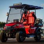 Гольф-кар пассажирский «TRAVELPARK 2+2» (4-х местный), Ярко Красный с перламутром в стиле AMG